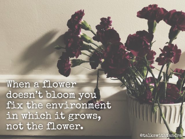 When a Flower Doesn’t Bloom, Fix The Environment Not The Flower | Talks ...